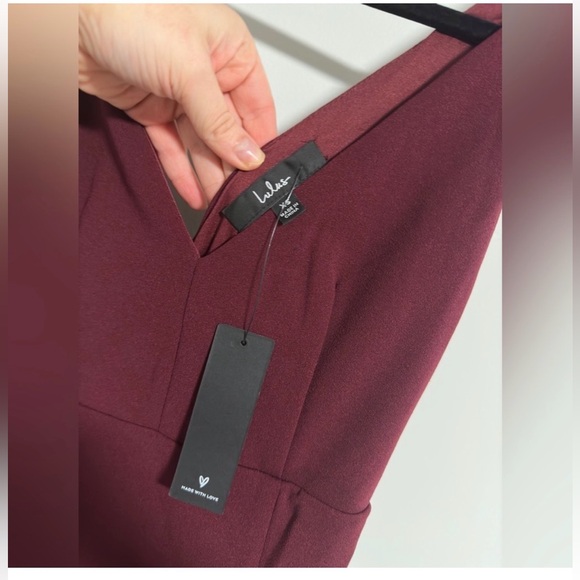 Lulus Burgundy Maxi Dress XS NWTS - Picture 12 of 16